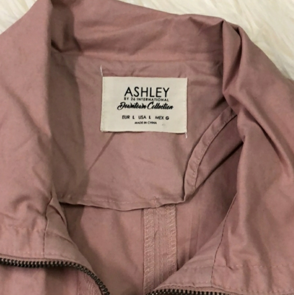 Ashley Pastel Pink Embroidered Utility Jacket - Picture 5 of 10